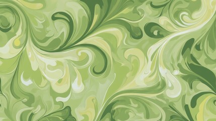 Stunning Abstract Green Liquid Art Design: A Captivating Visual Feast