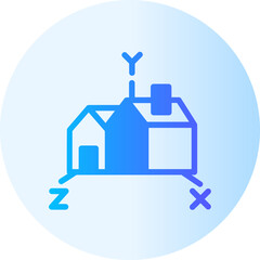 House Design gradient icon