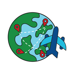 Travel Route Illustration