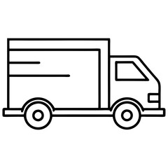 Delivery Truck Icon Vector