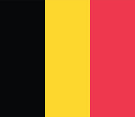Belgium flag. The official ratio. Flag icon. Standard color. Standard size. A rectangular flag. Computer illustration. Digital illustration. Vector illustration.