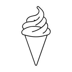Ice Cream Cone Vector Illustration