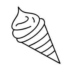 Ice Cream Cone Vector Illustration