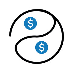 Currency money icon.