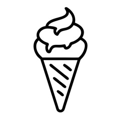 Ice Cream Cone Vector Illustration
