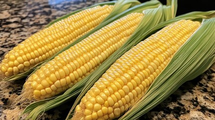 Ripe ear of corn. Generative AI