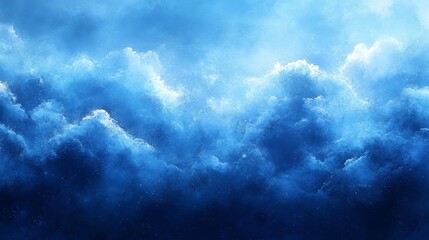 Obraz premium Vibrant Blue Ocean Waves. Generative AI