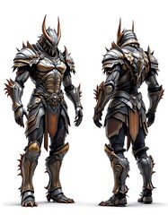 Epic Dragon Knight Armor 3d Model Fantasy Game Asset