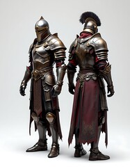 Epic Fantasy Knight Armor 3d Model Render