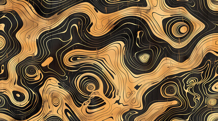 Seamless texture of a wooden surface with a relief pattern.