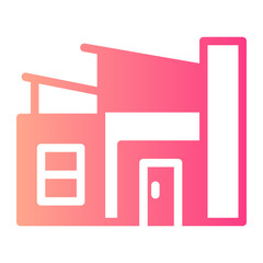 Modern House  gradient icon