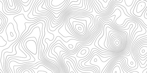 Abstract modern topography contour map line and modern wavy map line design, geography map contour  wave line white background. Vector illustration. 