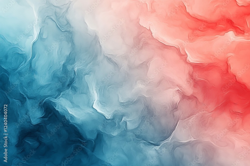 Poster colorful abstract background featuring red and blue swirling patterns with a soft texture