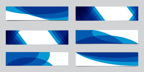 Fototapeta premium Divider Header for App, Banners or Posters. Set of Template Dividers Shapes for Website. Curve Lines, Drops, Wave Collection of Design Element for Top, Bottom Page Web Site.