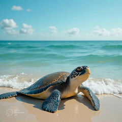 turtle on the beach