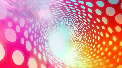 Obraz premium Abstract Background with colorful circles wave stock illustration