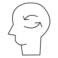 Simple Mindfulness Line Icon – Minimalist Meditation and Wellness Symbols