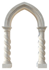 Naklejka premium PNG Rectangular arch architecture elegant columns.