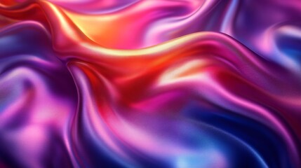 Obraz premium Colorful Fluid Waves. Generative AI