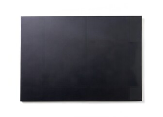 Fototapeta premium Elegant Black Cardstock Isolated on White Background for Graphic Design Projects