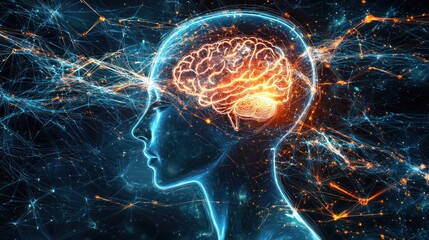 An abstract visual representation of memories forming in the mind, with interconnected lines and dot