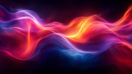 Obraz premium Luminous Flow of Abstract Energy. Generative AI