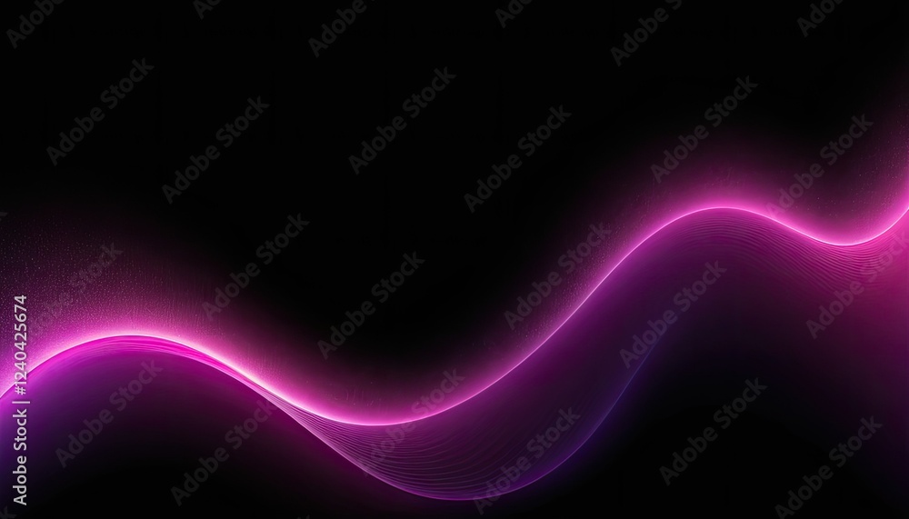 Poster abstract dark background with purple lines generative ai 9