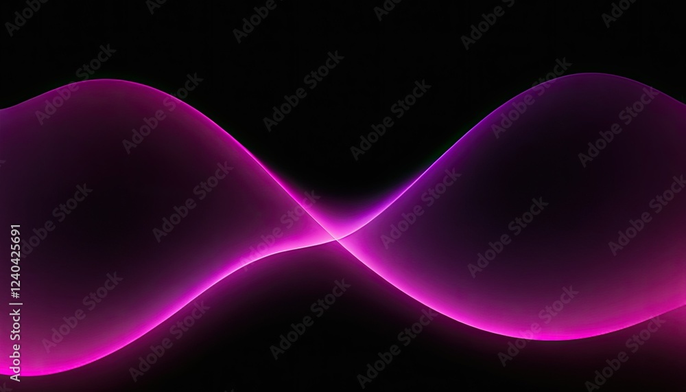 Poster abstract dark background with purple lines generative ai 6