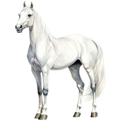 Fototapeta premium Elegant Horse Clipart Vector Illustration