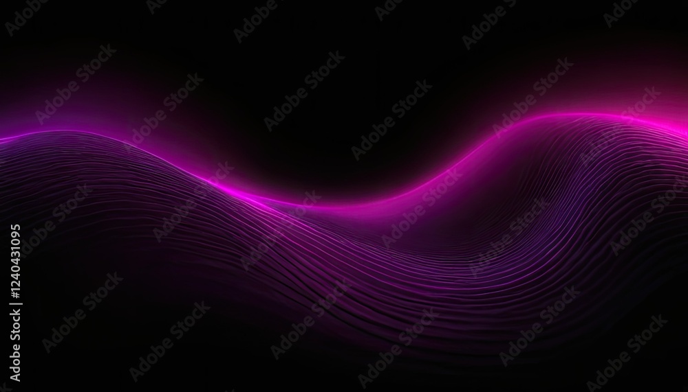 Poster abstract dark background with purple lines generative ai 8