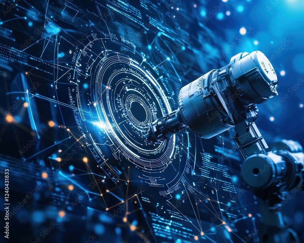 Poster robotics integration in modern-day logistics solutions.