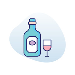 Wine vector icon