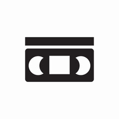 video casset film icon vector sign