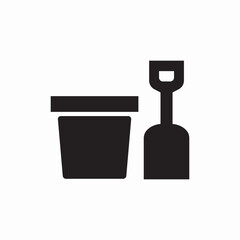 shovel bucket icon vector sign © Kamran