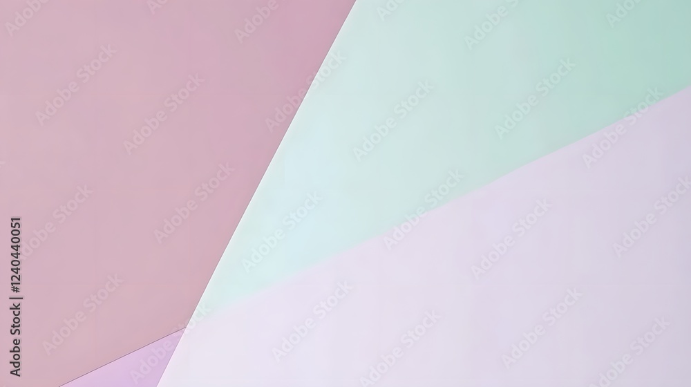 Poster abstract pastel color block background design