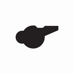 sports referee whistle icon vector sign