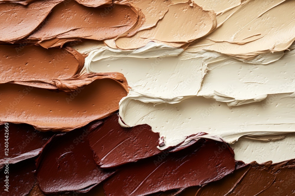 Poster rich textures of paint in earthy tones layered on a canvas showcasing artistic expression and creati