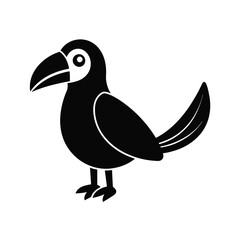 keel billed toucan vector silhouette