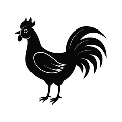 A jungle fowl bird  vector illustration