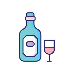 Wine vector icon