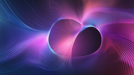Abstract Swirling Nebula Purple Pink Blue Digital Art Cosmic Galaxy Background Wallpaper