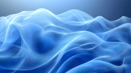 Obraz premium Soft Blue Waves Flowing Gently Across a Calm Ocean Surface