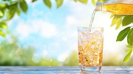 sports drinks hydration Athlete pouring a sports drink into a glass, refreshing and thirst quenching, post workout recovery