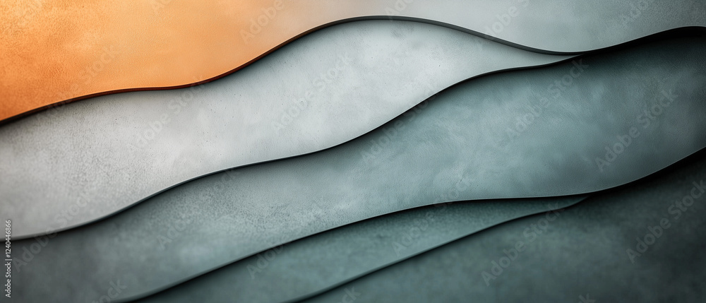 Poster Minimalist abstract design with layered textures and soft gradient tones