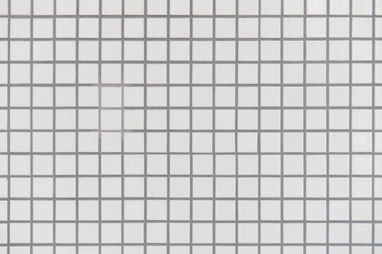 Ceramic brick wall and floor tiles mosaic background in bathroom and kitchen clean