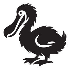 Detailed Dodo Bird Silhouette Vector Illustration © Creative Image  