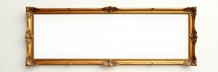 A luxurious golden royal vintage photo frame, showcasing intricate details and elegant design. A perfect blend of timeless beauty and classic charm for any precious memory.