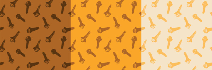 Clove pattern. Vector pencil drawings. Clove spice ornament. Hand-drawn illustrations of clove seamless background for label, packaging, banner, poster, cover design.