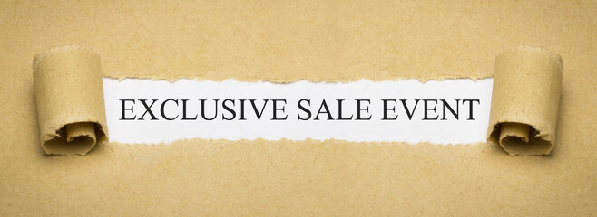 Exclusive Sale Event