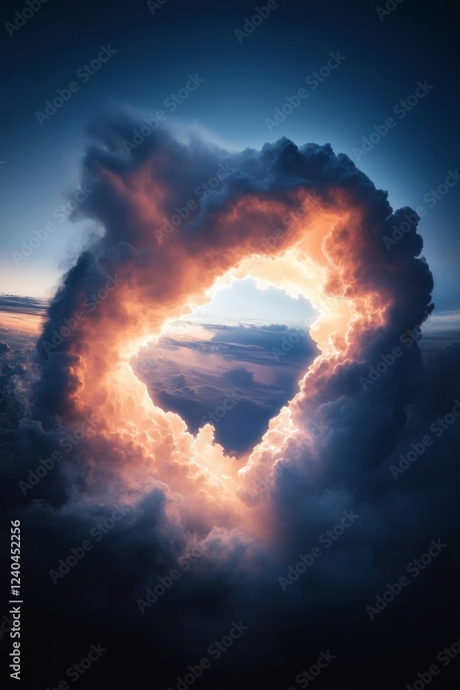 Leinwandbilder Astro-Visual Aesthetic Dramatic Gas Cloud Dynamics in Space - Cosmic Influence on Digital Art and Tech Visualization for Sci-Fi Branding